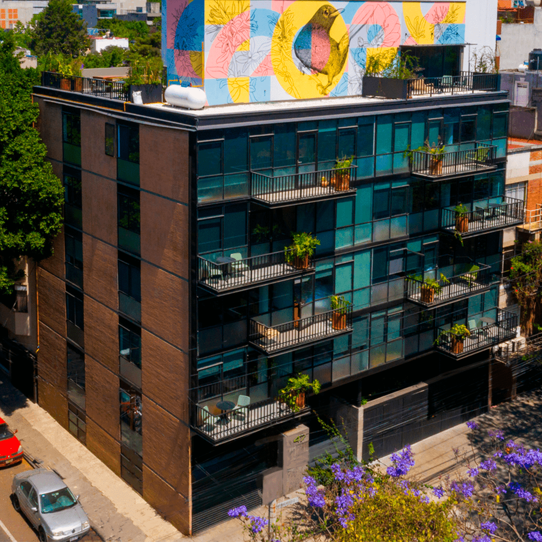 Fachada Leona — Departamentos Condesa CDMX sin disponibilidad