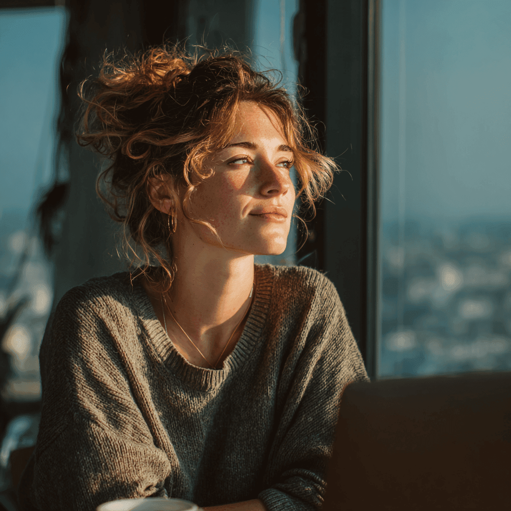 Mujer home office depa cdmx