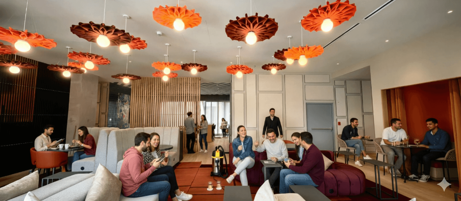 Espacio de coworking compartido en edificio Urbanista