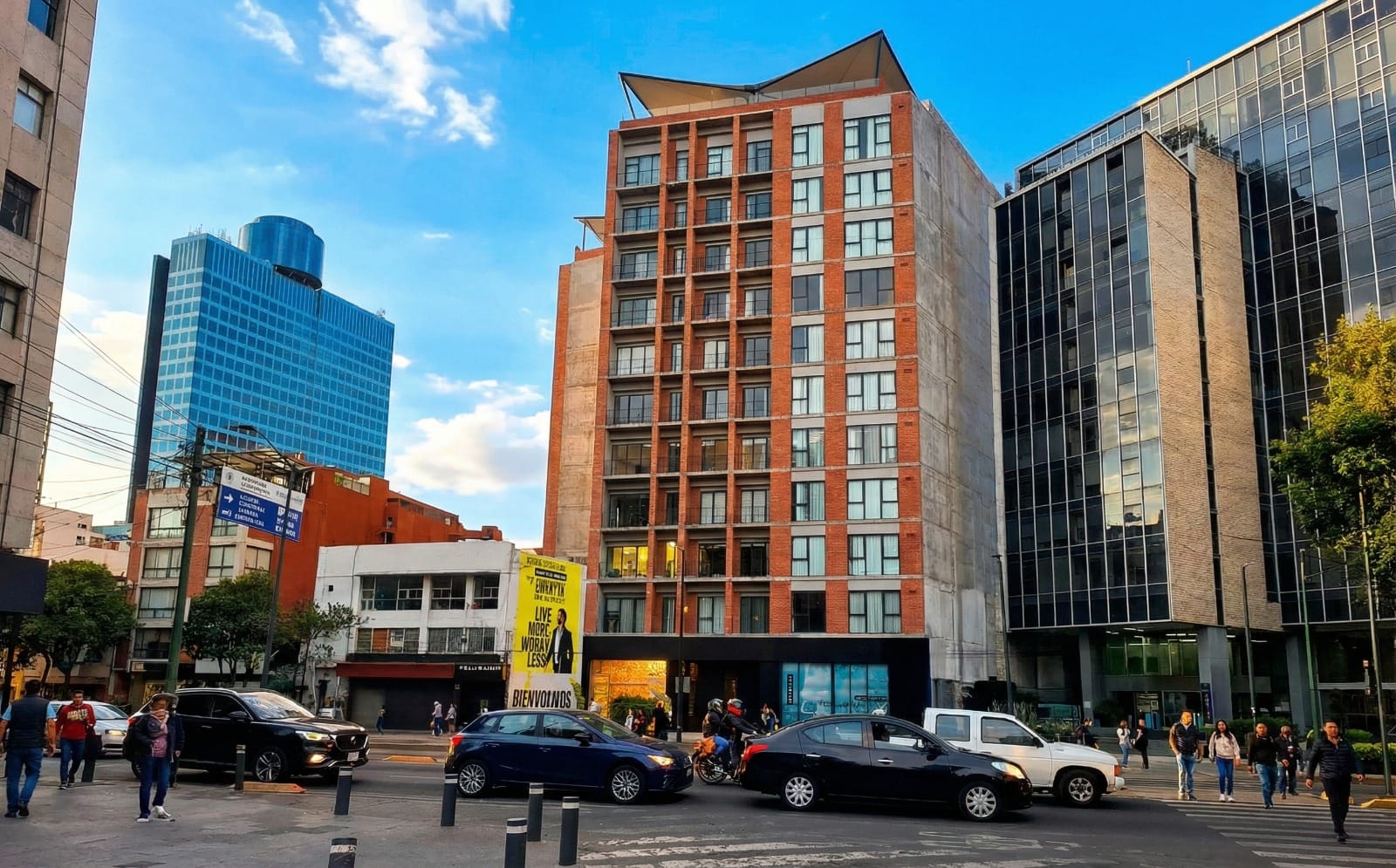 Fachada Amalia — Departamentos en renta Nápoles CDMX