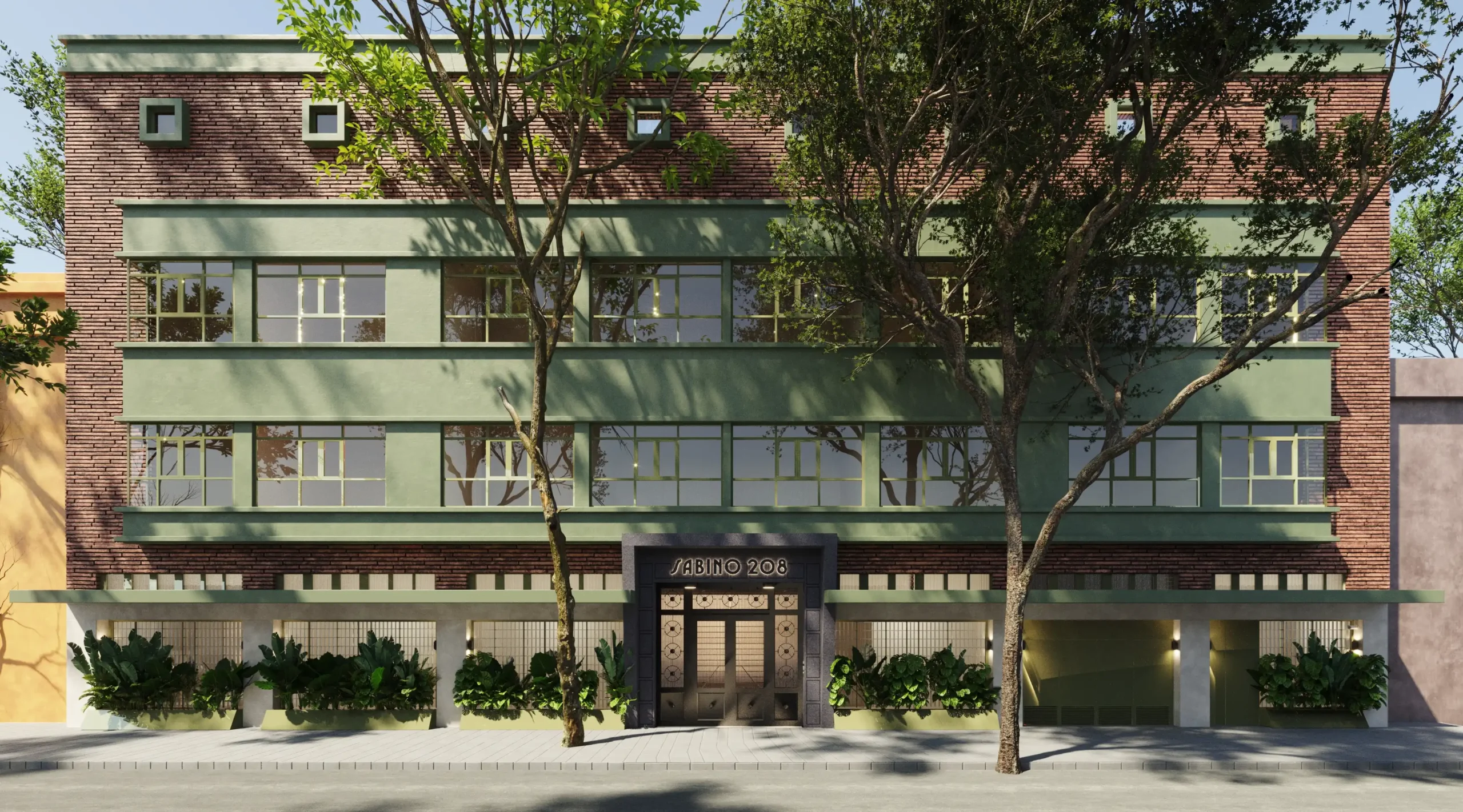 Fachada Enriqueta — Próximo edificio Santa María la Ribera CDMX