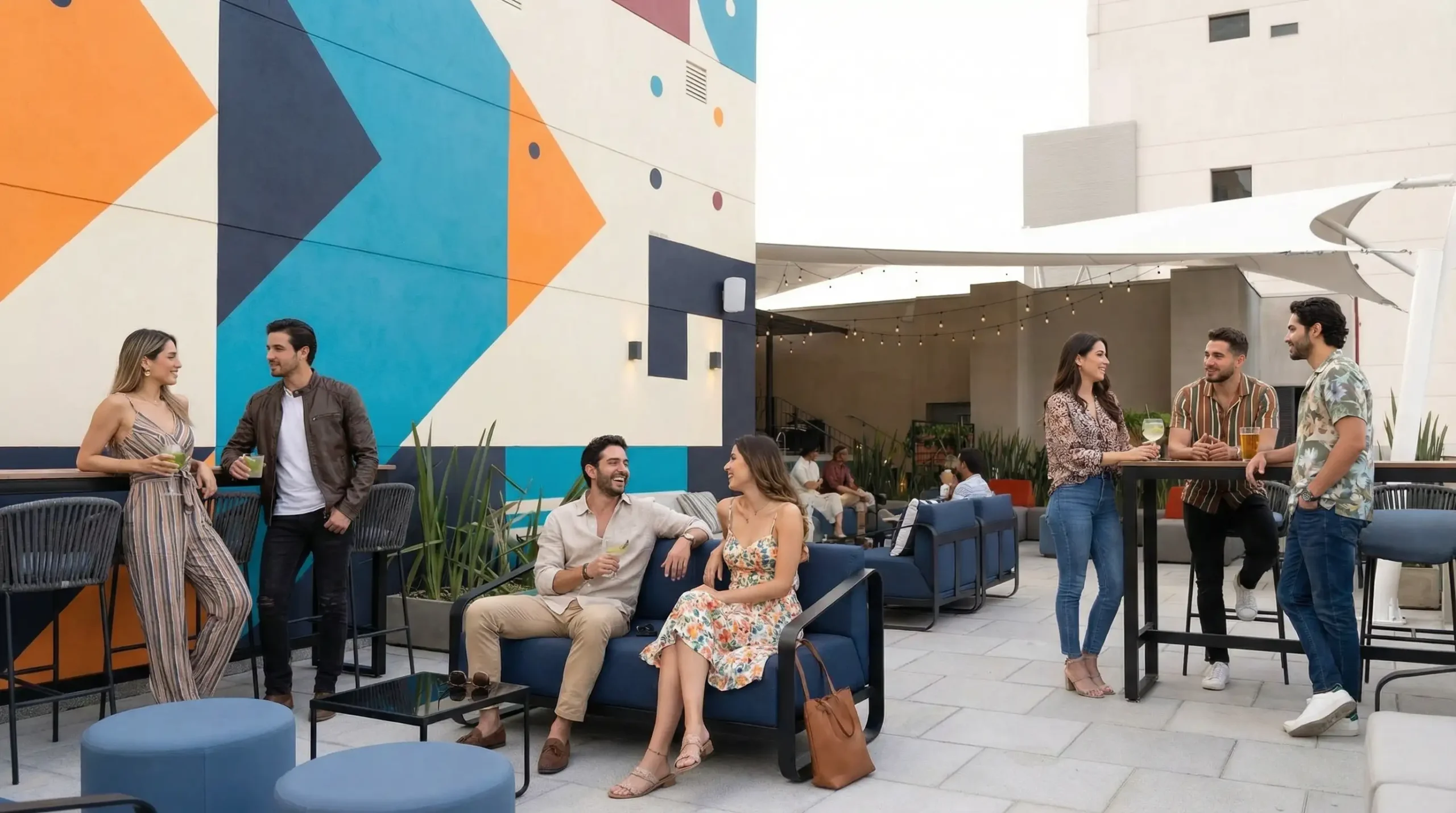 Departamento moderno con diseño interior premium en edificio Urbanista CDMX